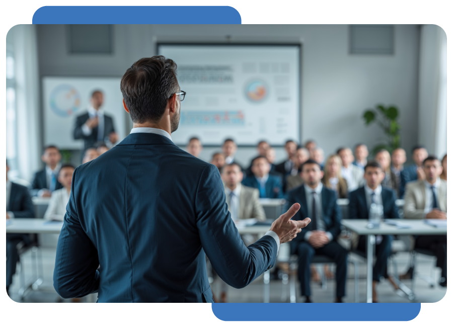 Leadership authority teamwork in business concept